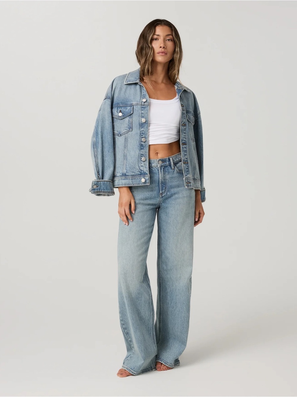 Vuori Vintage Oversized Denim Jacket - S - Picture 2 of 4